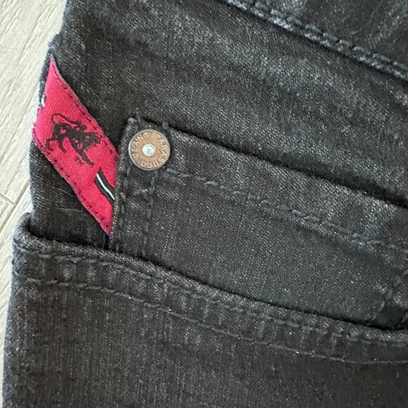 Vintage 90’s Parasuco Jeans sz 31 - Black- Bonus Backpack Bag - Picture 5 of 14